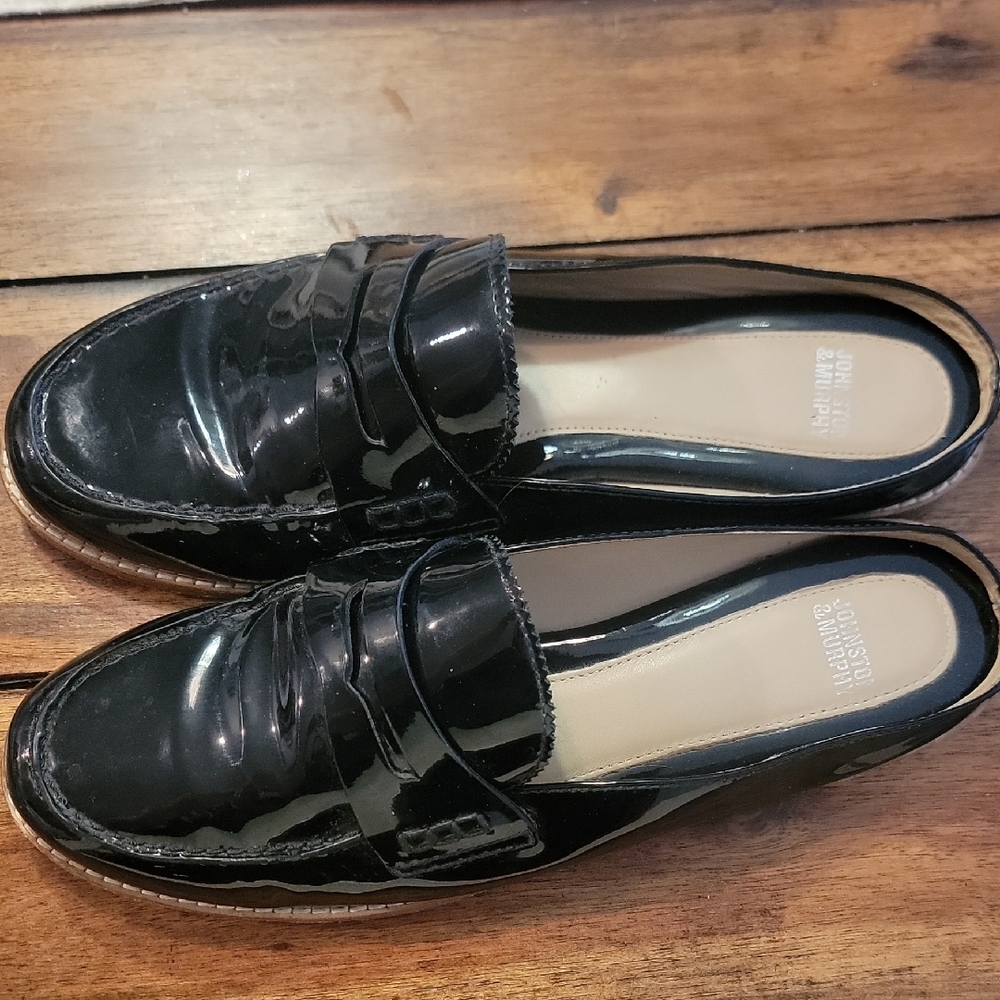 Black Patent Leather Loafers
